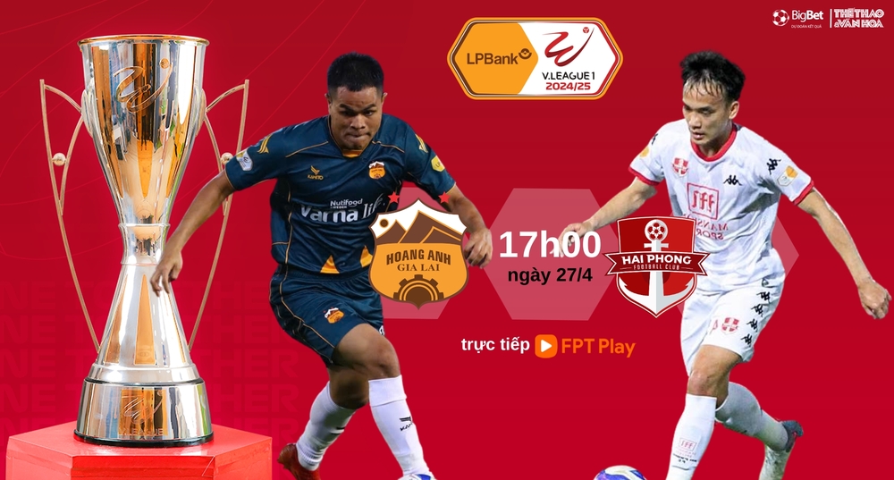 Nhận định bóng đá V-League hôm nay 27/4: HAGL vs Hải Phòng, Hà Nội vs Quảng Nam - Ảnh 1. Nhận định bóng đá V-League hôm nay 27/4: HAGL vs Hải Phòng, Hà Nội vs Quảng Nam - Ảnh 1.