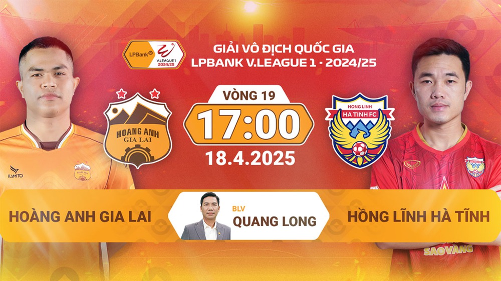 Lịch thi đấu bóng đá hôm nay 18/4: Trực tiếp HAGL vs Hà Tĩnh, CAHN vs TPHCM - Ảnh 1. Lịch thi đấu bóng đá hôm nay