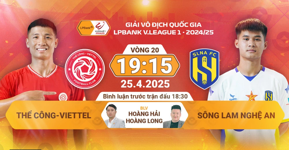 Lịch thi đấu bóng đá hôm nay 25/4: Trực tiếp V-League, Serie A, Bundesliga - Ảnh 1. Lịch thi đấu bóng đá hôm nay