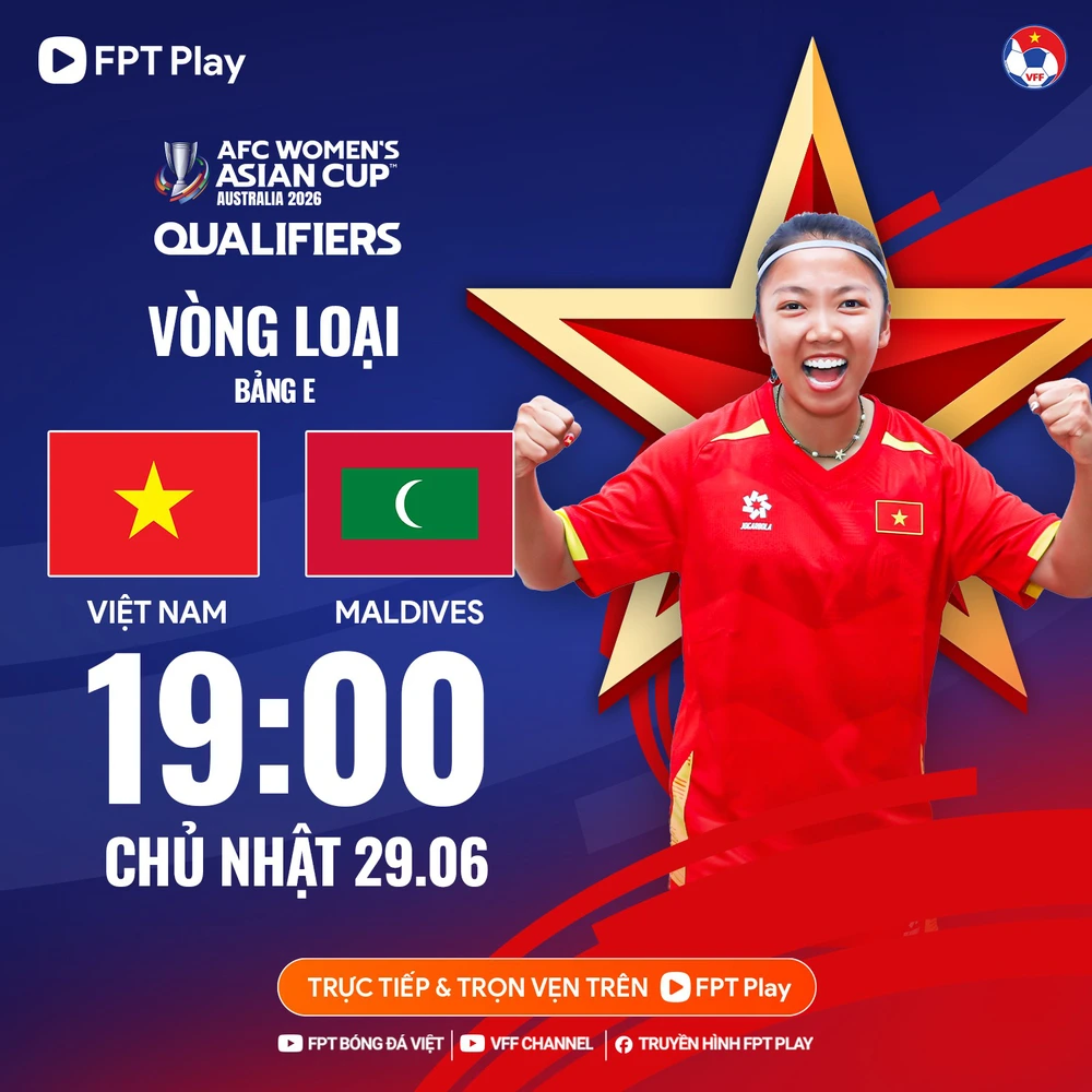 Lịch thi đấu bóng đá hôm nay 29/6: Trực tiếp nữ Việt Nam vs Maldives, SLNA vs CAHN - Ảnh 1. Lịch thi đấu bóng đá hôm nay